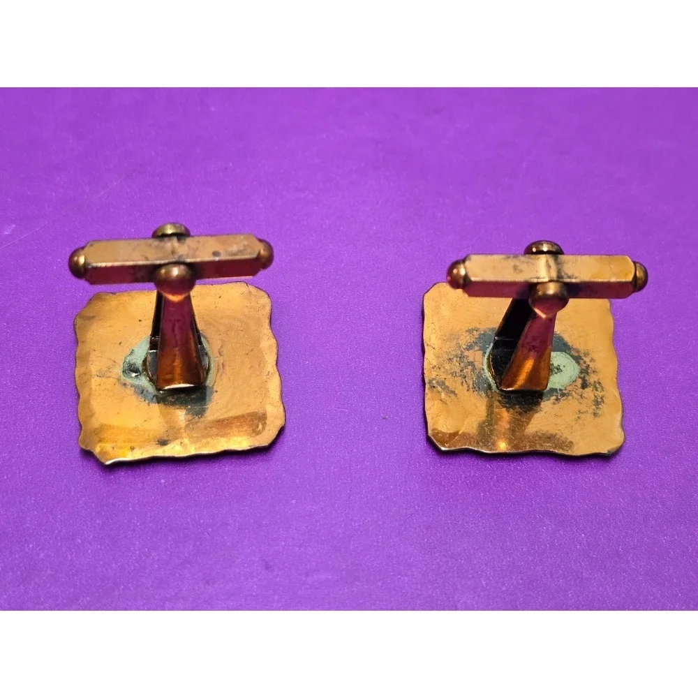 Copper Dragon Cufflinks Sqaure